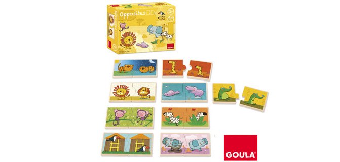 Puzle Goula madera 20 piezas contrarios leo el rey de la selva