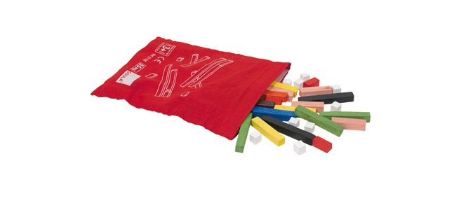 Juego Goula didáctico regletas en bolsa 55 piezas