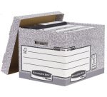 Cajon fellowes carton reciclado para almacenamiento de archivo capacidad 4 cajas de archivo tamaño din a4