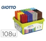 Rotulador giotto turbo maxi school pack de 108 unidades 12 colores x 9 unidades