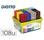 Rotulador giotto turbo maxi school pack de 108 unidades 12 colores x 9 unidades