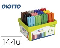 Rotulador giotto turbo color school pack de 144 unidades 12 colores x 12 unidades