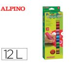 Tempera en barra alpino pintacolor caja de 12 colores surtidos
