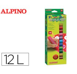Tempera en barra alpino pintacolor caja de 12 colores surtidos