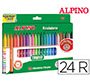 Rotulador alpino standard caja de 24 unidades colores surtidos