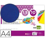 Goma eva liderpapel din a4 60g/m2 espesor 1,5mm azul paquete de 10 hojas
