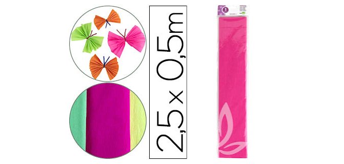 Papel crespón Liderpapel 50 cm x 2,5 m -  34 g