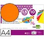 Goma eva liderpapel din a4 60g/m2 espesor 1,5mm naranja paquete de 10 hojas