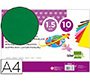 Goma eva liderpapel din a4 60g/m2 espesor 1,5mm verde paquete de 10 hojas