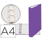 Carpeta Exacompta forrada polipropileno 4 anillas 30mm - A4