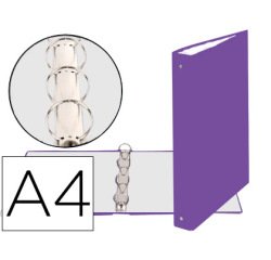 Carpeta Exacompta forrada polipropileno 4 anillas 30mm - A4
