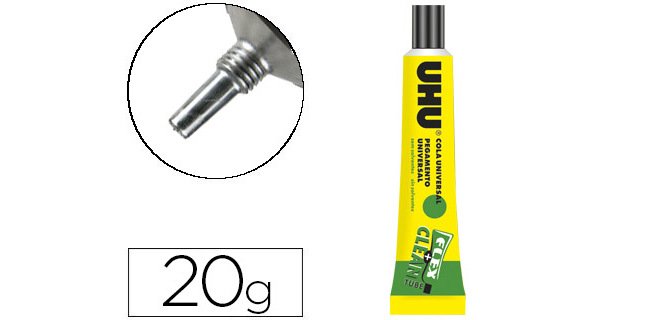 Pegamento uhu universal flex+clean sin disolvente 20 gr unidad