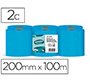 Papel secamanos amoos 2 capas professional 192 mm x 125 m color azul paquete de 6 rollos