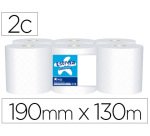 Papel secamanos amoos 2 capas 192 mm x 130 m paquete de 6 rollos