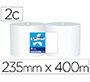 Papel secamanos industrial amoos 2 capas 222 mm x 400 m paquete de 2 rollos