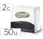 Servilleta celulosa amoos luxury 40x40 cm 2 capas paquete de 50 unidades