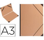 Carpeta planos clairefontaine din a3 con gomas kraft marron verjurado
