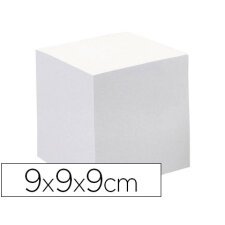 Taco papel quo vadis encolado blanco 680 hojas 100% reciclado 90x90x90 mm 90 gr