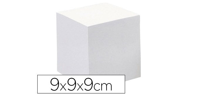 Taco papel quo vadis encolado blanco 680 hojas 100% reciclado 90x90x90 mm 90 g