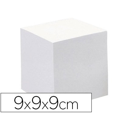 Taco papel quo vadis encolado blanco 680 hojas 100% reciclado 90x90x90 mm 90 g