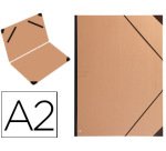 Carpeta planos clairefontaine din a2 con gomas kraft marron verjurado