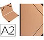 Carpeta planos clairefontaine din a2 con gomas kraft marron verjurado