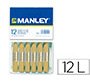 Lapices cera manley unicolor tierra sombra natural n.67 caja de 12 unidades