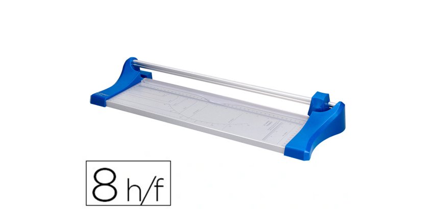 Cizalla q-connect metalica de rodillo de 32 cm con base de aluminio