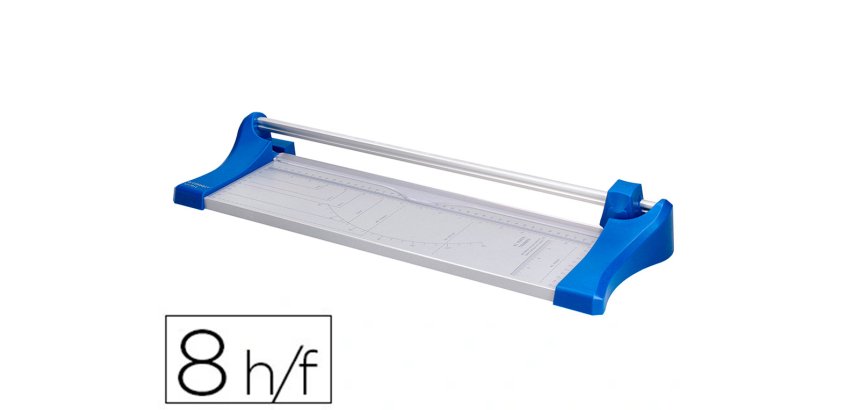 Cizalla q-connect metalica de rodillo de 44 cm con base de aluminio
