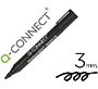 Rotulador q-connect marcador permanente punta redonda 3 mm