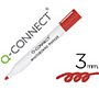 Rotulador q-connect pizarra blanca color rojo punta redonda 3 mm