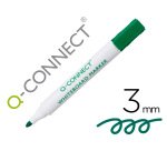 Rotulador q-connect pizarra blanca color verde punta redonda 3 mm