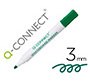 Rotulador q-connect pizarra blanca color verde punta redonda 3 mm