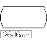 Etiquetas meto onduladas 26x16 mm blanca adh.4 (fuerte) rollo de 1200 etiquetas
