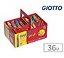 Lapices de colores giotto bebe super schoolpack de 36 unidades + 2 sacapuntas