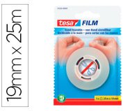 Cinta adhesiva tesafilm sin tijeras 25 mt x 19 mm