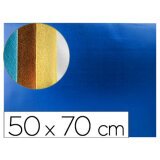 Goma eva liderpapel 50x70 cm espesor 2 mm metalizada azul