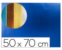 Goma eva liderpapel 50x70 cm espesor 2 mm metalizada azul