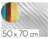Goma eva liderpapel 50x70 cm espesor 2 mm metalizada plata
