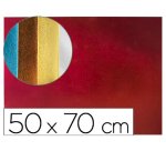 Goma eva liderpapel 50x70 cm espesor 2 mm metalizada rojo