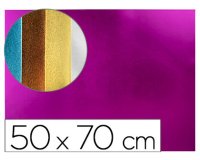 Goma eva liderpapel 50x70 cm espesor 2 mm metalizada rosa