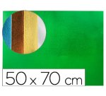 Goma eva liderpapel 50x70 cm espesor 2 mm metalizada verde