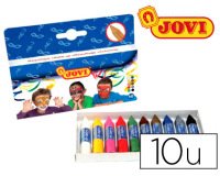 Barra maquillaje jovi caja de 10 colores surtidos