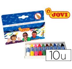 Barra maquillaje jovi caja de 10 colores surtidos