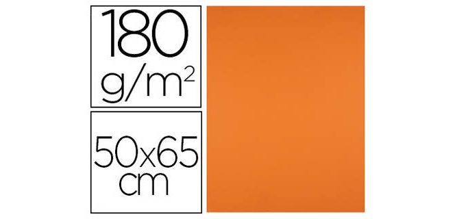Cartulina de colores 50 x 65 cm 180 g Liderpapel - Paquete de 25
