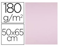 Cartulina liderpapel 50x65 cm 180g/m2 rosa paquete de 25 hojas