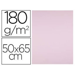 Cartulina liderpapel 50x65 cm 180g/m2 rosa paquete de 25 hojas