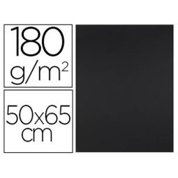 Cartulina liderpapel 50x65 cm 180g/m2 negro paquete de 25 hojas