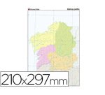 Mapa mudo color din a4 galicia politico