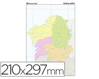Mapa mudo color din a4 galicia politico